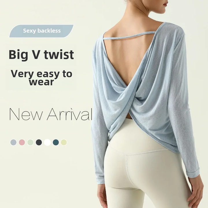 Premium Long Sleeve Yoga Shirt for Women – Quick-Dry Fitness Top, Comfortable Running and Gym Wear, Full Sleeve Coverage, Soft Broadcloth Fabric, True to Size Fit