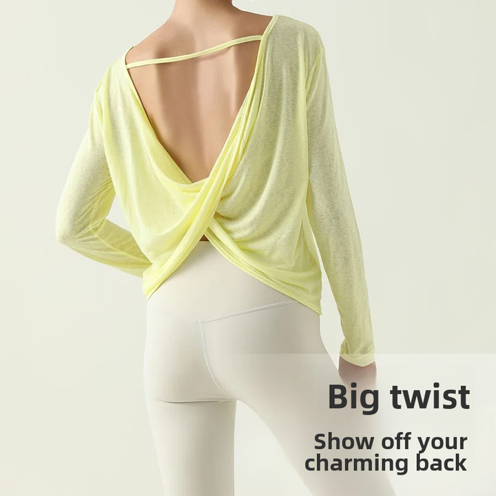 Premium Long Sleeve Yoga Shirt for Women – Quick-Dry Fitness Top, Comfortable Running and Gym Wear, Full Sleeve Coverage, Soft Broadcloth Fabric, True to Size Fit