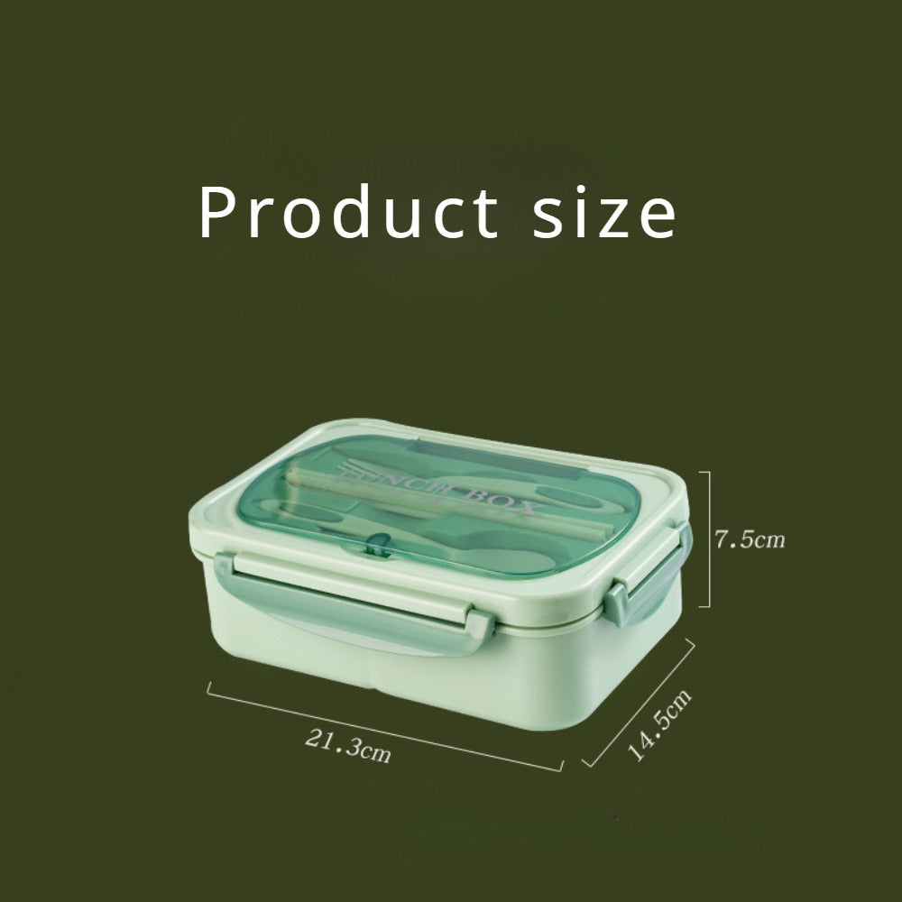 Premium Lunch Box with Tableware – Square Divided Bento Box for Office Workers, Leak-Proof, Microwave Safe, Ideal for Picnic & Camping, Portable Food Container