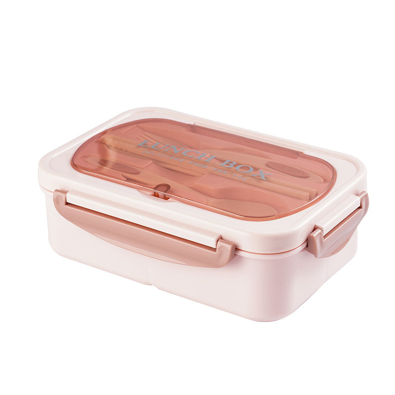 Premium Lunch Box with Tableware – Square Divided Bento Box for Office Workers, Leak-Proof, Microwave Safe, Ideal for Picnic & Camping, Portable Food Container