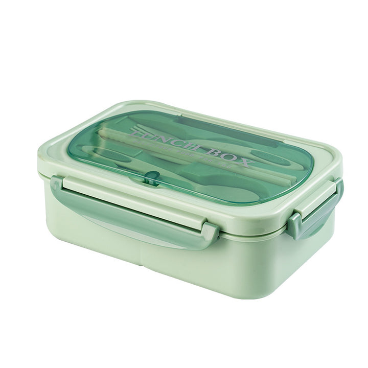 Premium Lunch Box with Tableware – Square Divided Bento Box for Office Workers, Leak-Proof, Microwave Safe, Ideal for Picnic & Camping, Portable Food Container