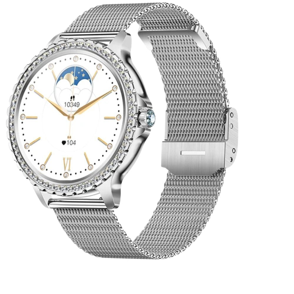 Premium Luxury Women's Smartwatch – Heart Rate, Blood Oxygen, Sleep Monitoring, Bluetooth Call, Diamond Bracelet, 1.32" HD Display, IP67 Waterproof, Fitness Tracker, Multi-Sport Modes