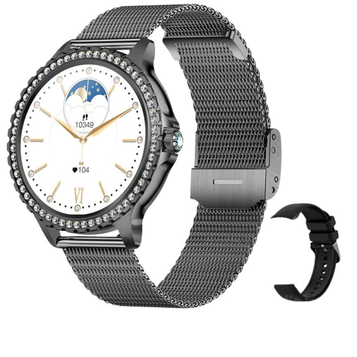 Premium Luxury Women's Smartwatch – Heart Rate, Blood Oxygen, Sleep Monitoring, Bluetooth Call, Diamond Bracelet, 1.32" HD Display, IP67 Waterproof, Fitness Tracker, Multi-Sport Modes