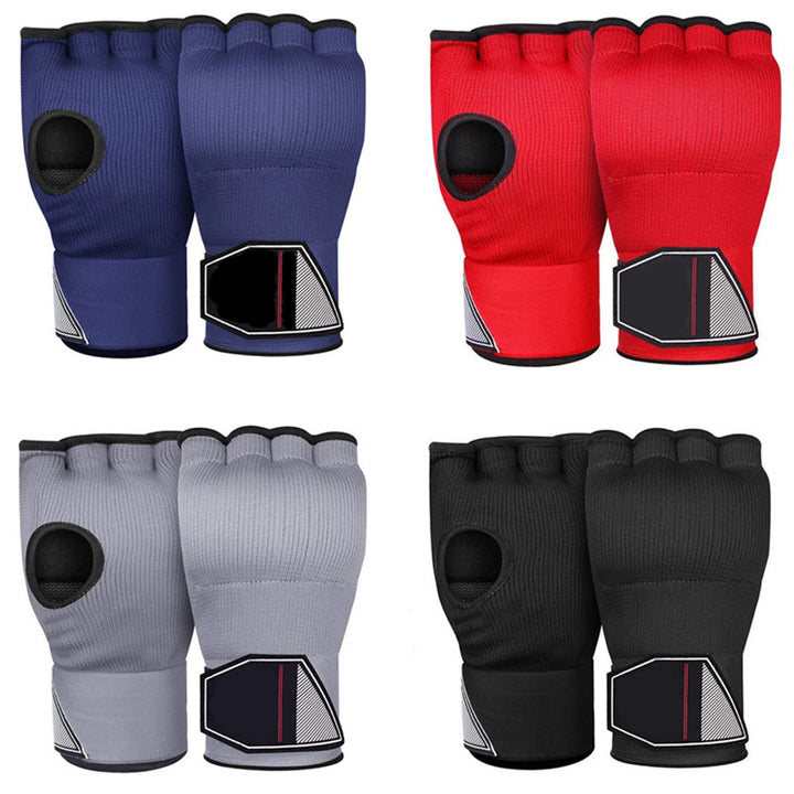Premium MMA Half-Finger Boxing Gloves – Padded Foam Inner Gloves for Boxing, MMA, Muay Thai, Kickboxing, Taekwondo & Karate – Long Wrist Strap for Enhanced Support & Protection