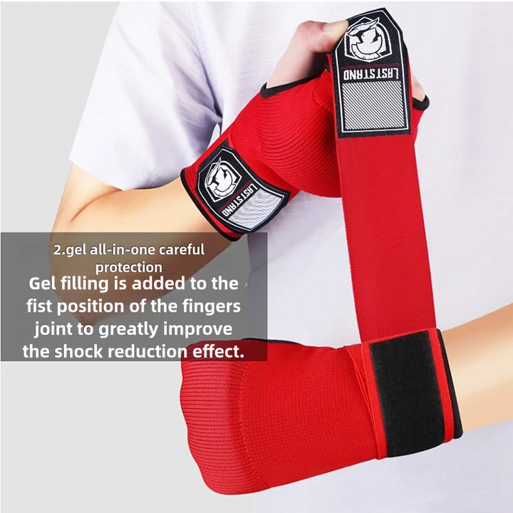 Premium MMA Half-Finger Boxing Gloves – Padded Foam Inner Gloves for Boxing, MMA, Muay Thai, Kickboxing, Taekwondo & Karate – Long Wrist Strap for Enhanced Support & Protection