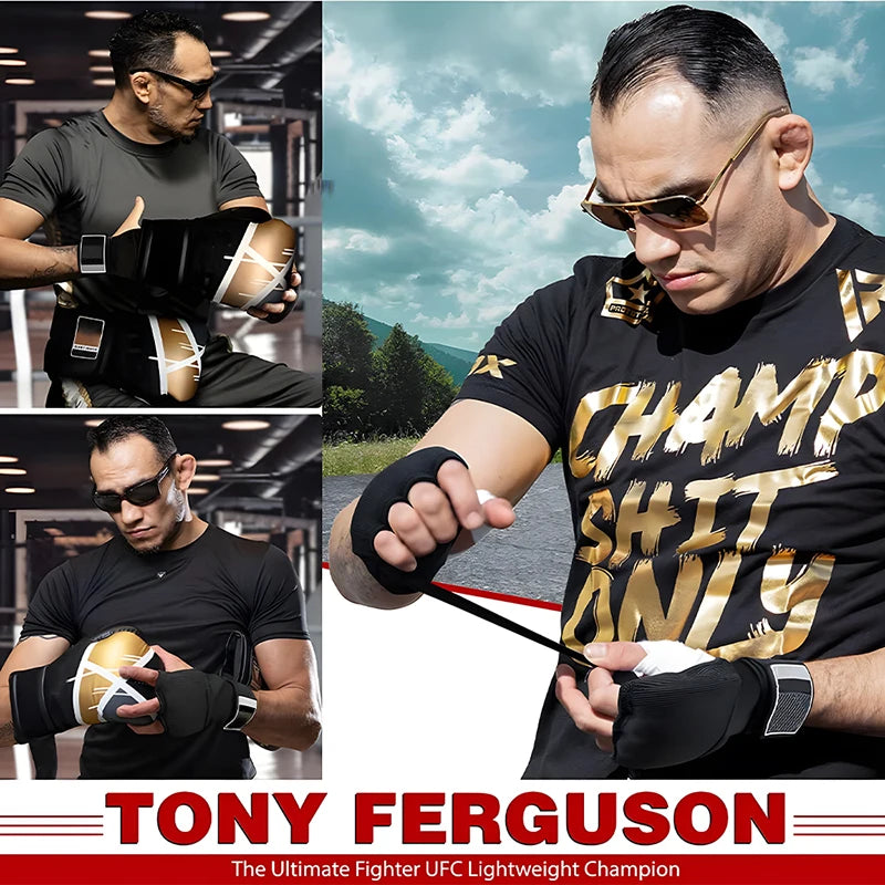 Premium MMA Half-Finger Boxing Gloves – Padded Foam Inner Gloves for Boxing, MMA, Muay Thai, Kickboxing, Taekwondo & Karate – Long Wrist Strap for Enhanced Support & Protection