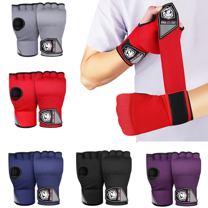 Premium MMA Half-Finger Boxing Gloves – Padded Foam Inner Gloves for Boxing, MMA, Muay Thai, Kickboxing, Taekwondo & Karate – Long Wrist Strap for Enhanced Support & Protection