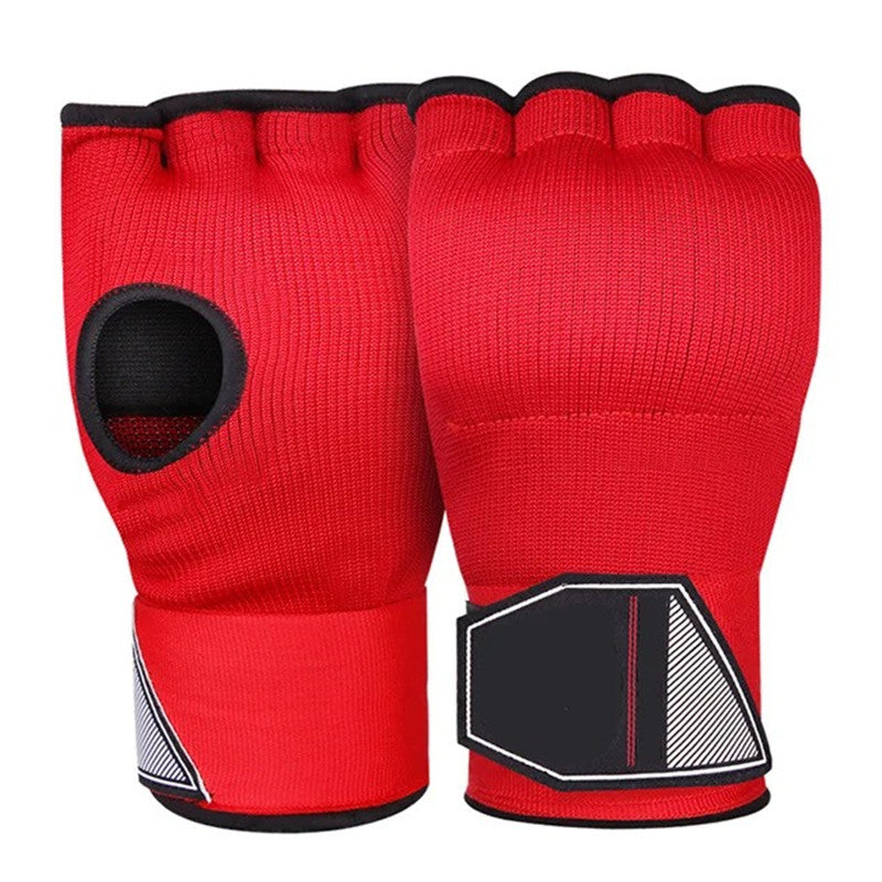 Premium MMA Half-Finger Boxing Gloves – Padded Foam Inner Gloves for Boxing, MMA, Muay Thai, Kickboxing, Taekwondo & Karate – Long Wrist Strap for Enhanced Support & Protection