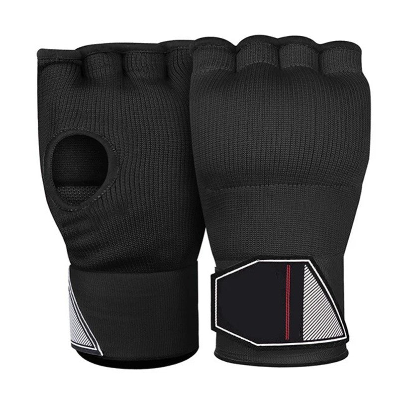 Premium MMA Half-Finger Boxing Gloves – Padded Foam Inner Gloves for Boxing, MMA, Muay Thai, Kickboxing, Taekwondo & Karate – Long Wrist Strap for Enhanced Support & Protection