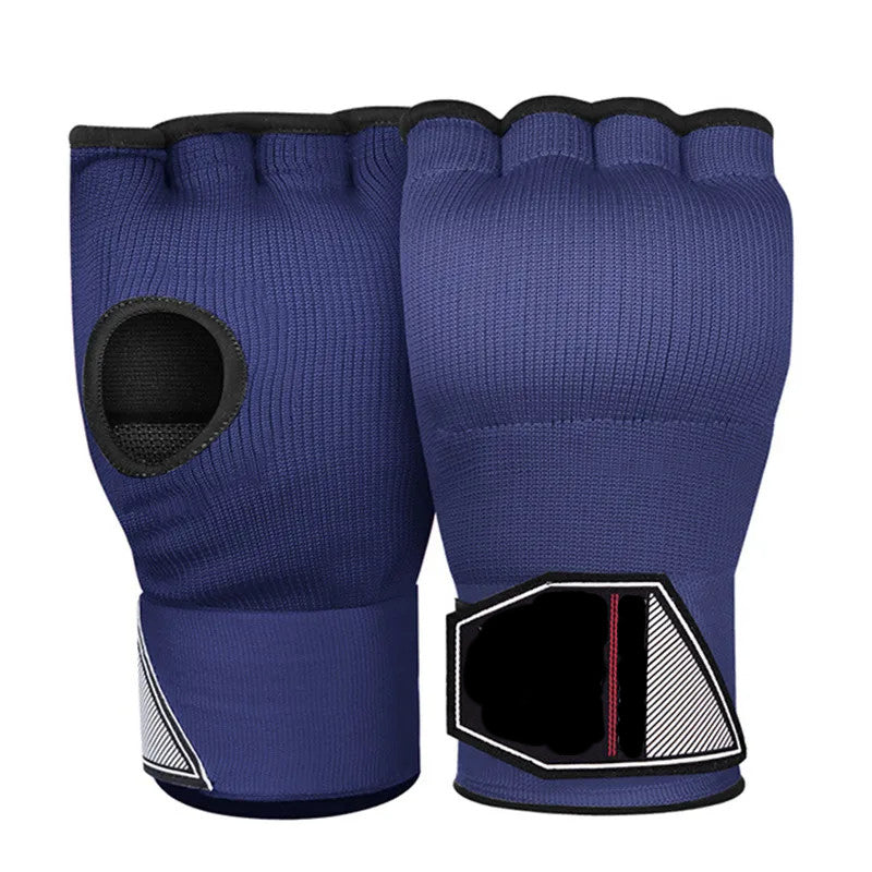 Premium MMA Half-Finger Boxing Gloves – Padded Foam Inner Gloves for Boxing, MMA, Muay Thai, Kickboxing, Taekwondo & Karate – Long Wrist Strap for Enhanced Support & Protection