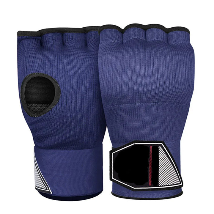 Premium MMA Half-Finger Boxing Gloves – Padded Foam Inner Gloves for Boxing, MMA, Muay Thai, Kickboxing, Taekwondo & Karate – Long Wrist Strap for Enhanced Support & Protection
