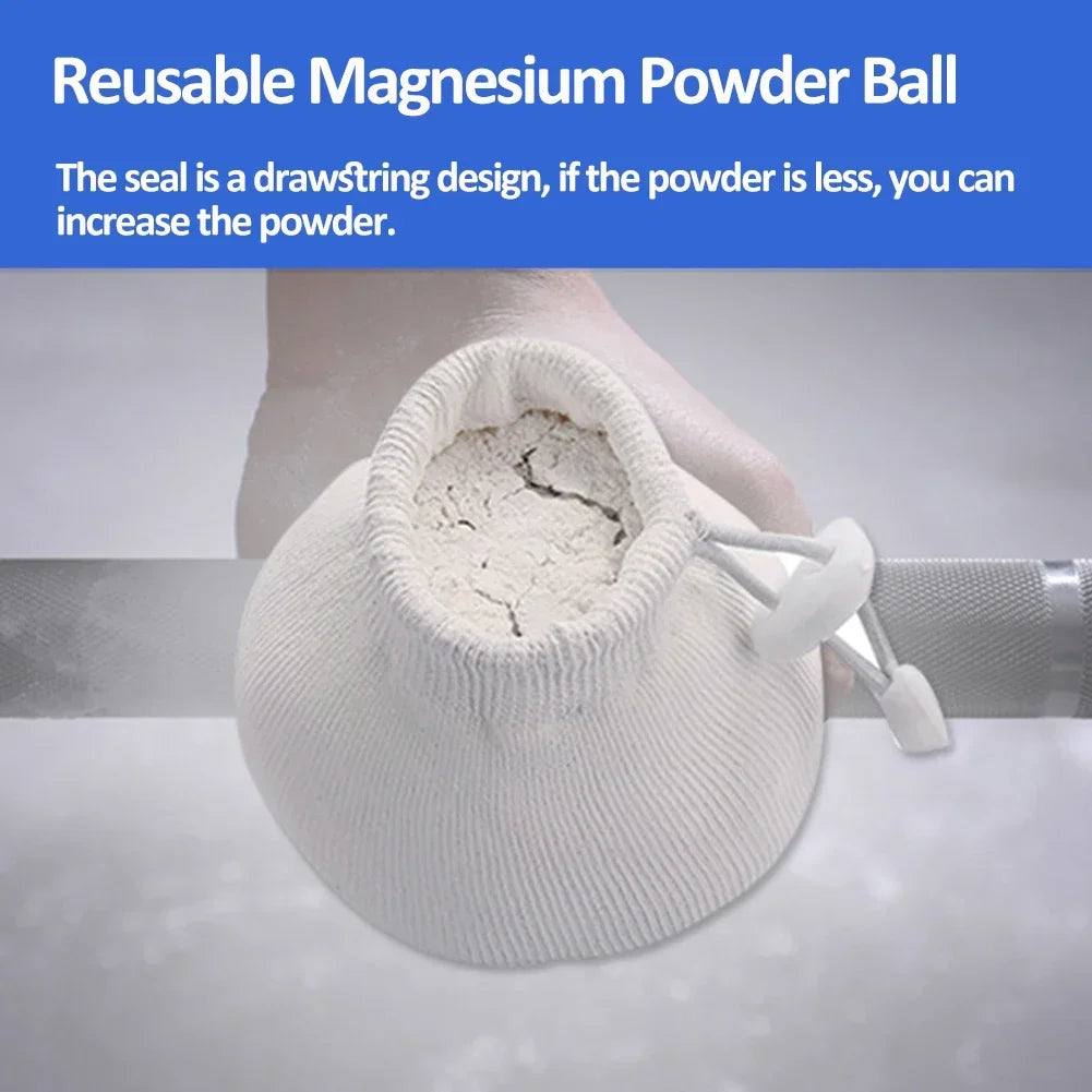 Premium Magnesium Chalk Ball for Weight Lifting, Rock Climbing & Gym Sports - Refillable Anti-Skid Chalk for Enhanced Grip in Fitness, Rope Training & Suspension Workouts