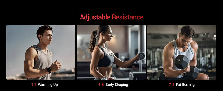 Premium Magnetic Elliptical Machine for Home – Quiet Elliptical Trainer with 8 Resistance Levels, 12" Stride and LCD Monitor