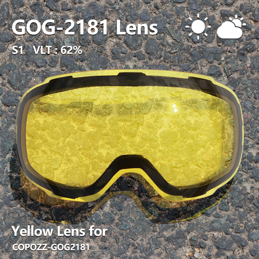 Premium Magnetic Ski Goggles – Quick-Change Lens, UV400 Protection, Anti-Fog, Explosion-Proof, Snowboard Ski Glasses for Men & Women, Includes Case and Yellow Lens