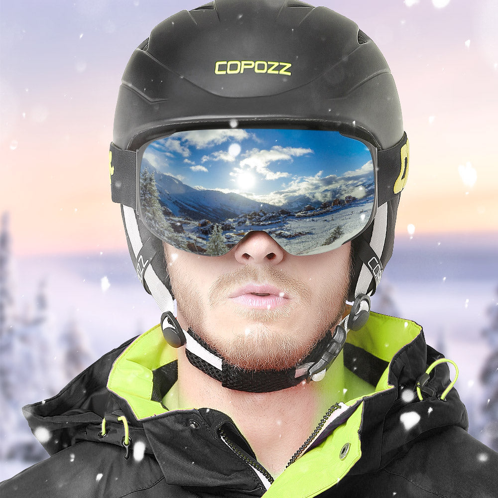 Premium Magnetic Ski Goggles – Quick-Change Lens, UV400 Protection, Anti-Fog, Explosion-Proof, Snowboard Ski Glasses for Men & Women, Includes Case and Yellow Lens