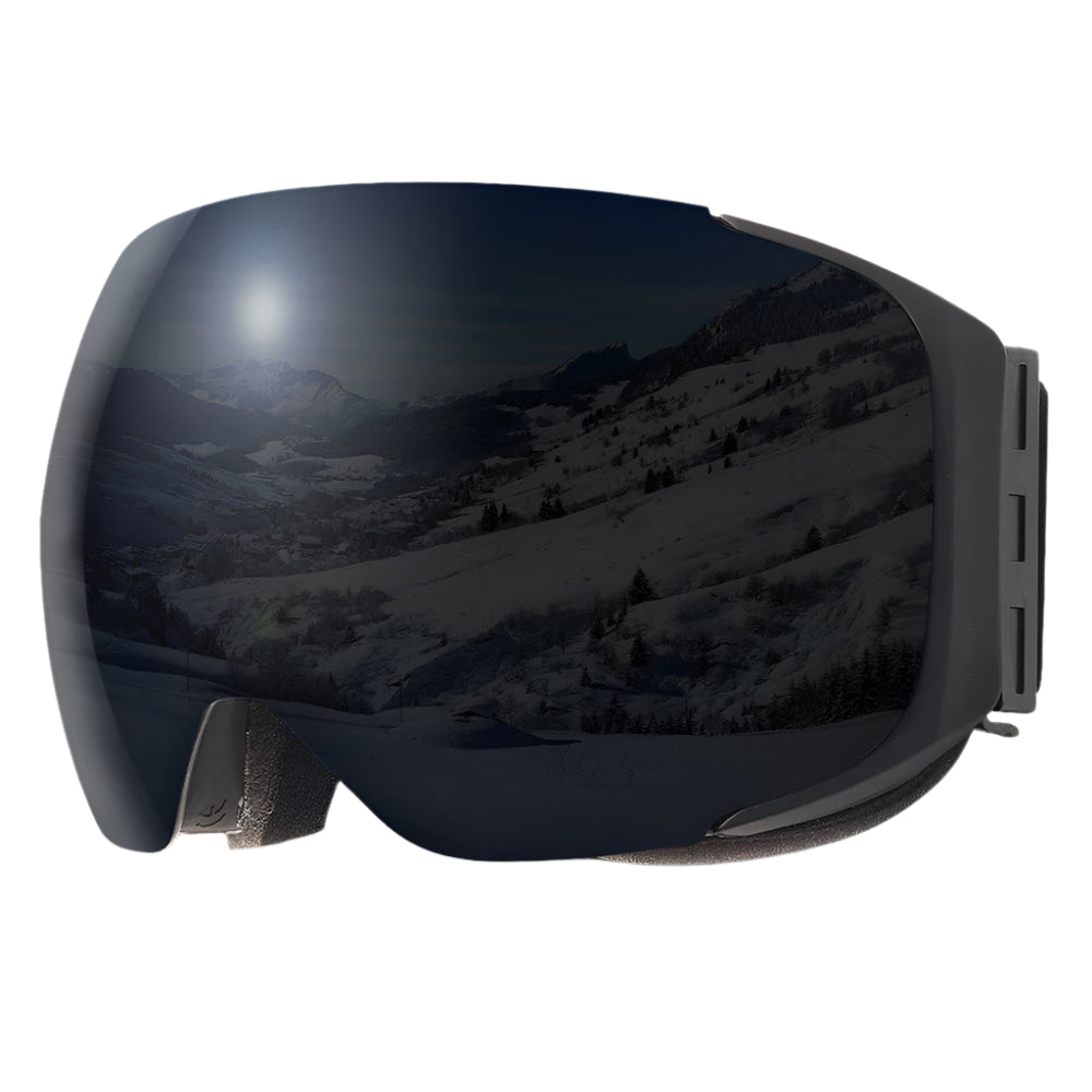 Premium Magnetic Ski Goggles – Quick-Change Lens, UV400 Protection, Anti-Fog, Explosion-Proof, Snowboard Ski Glasses for Men & Women, Includes Case and Yellow Lens