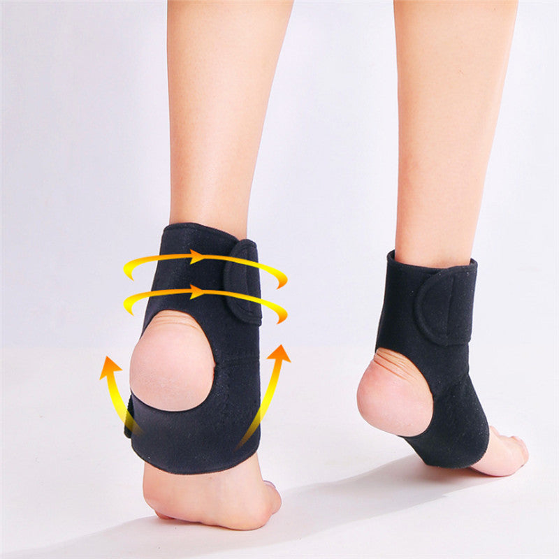 Premium Magnetic Therapy Ankle Brace with Tourmaline, Self-Heating Far Infrared Support, Adjustable Compression, Foot Massager for Pain Relief, Foot Health Care (1 Pair)