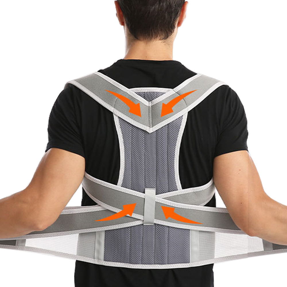 Premium Magnetic Therapy Posture Corrector for Scoliosis and Lumbar Support - Pain Relief Back Brace for Men and Women, Orthopedic Spine Alignment Belt