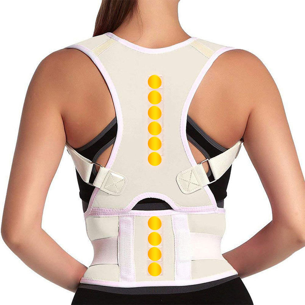 Premium Magnetic Therapy Posture Corrector for Scoliosis and Lumbar Support - Pain Relief Back Brace for Men and Women, Orthopedic Spine Alignment Belt