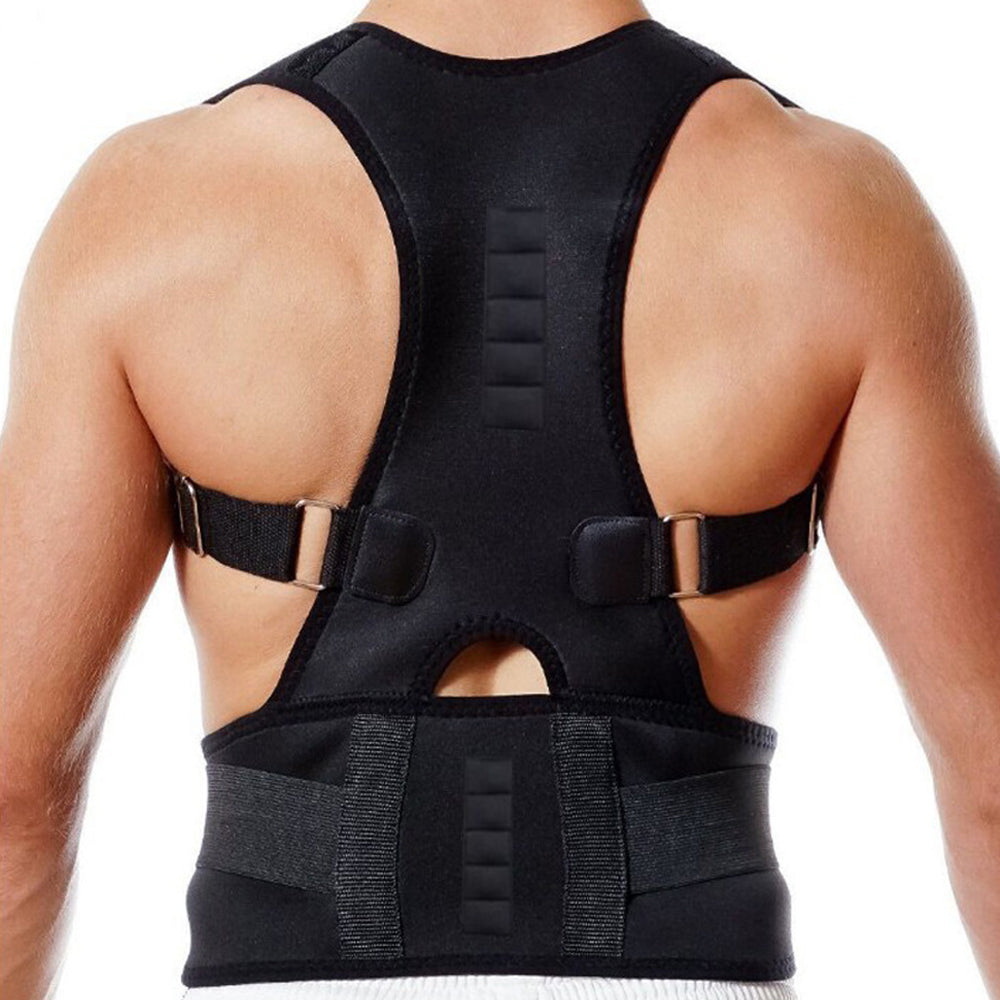 Premium Magnetic Therapy Posture Corrector for Scoliosis and Lumbar Support - Pain Relief Back Brace for Men and Women, Orthopedic Spine Alignment Belt