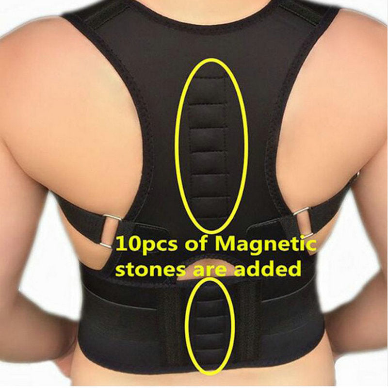 Premium Magnetic Therapy Posture Corrector for Scoliosis and Lumbar Support - Pain Relief Back Brace for Men and Women, Orthopedic Spine Alignment Belt
