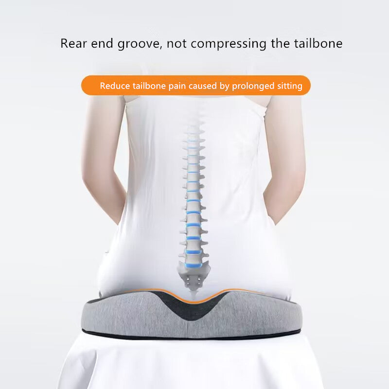 Premium Memory Foam Donut Seat Cushion – Tailbone, Hemorrhoid, Sciatica, and Bed Sore Relief for Office, Travel, or Home Use – Ergonomic Pain Relief Pillow for Sitting Comfort and Support