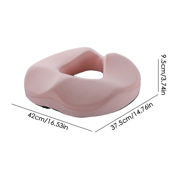 Premium Memory Foam Donut Seat Cushion – Tailbone, Hemorrhoid, Sciatica, and Bed Sore Relief for Office, Travel, or Home Use – Ergonomic Pain Relief Pillow for Sitting Comfort and Support