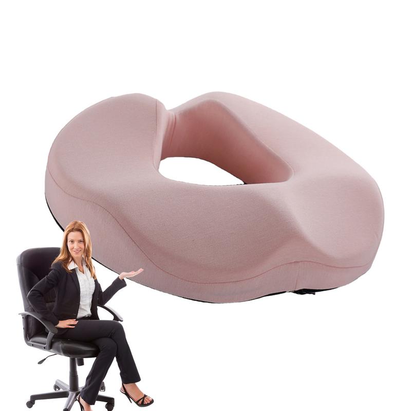 Premium Memory Foam Donut Seat Cushion – Tailbone, Hemorrhoid, Sciatica, and Bed Sore Relief for Office, Travel, or Home Use – Ergonomic Pain Relief Pillow for Sitting Comfort and Support