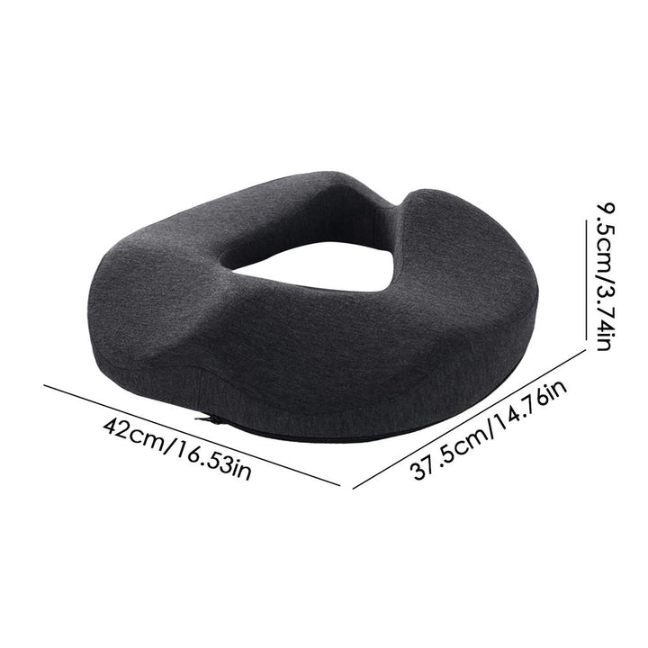 Premium Memory Foam Donut Seat Cushion – Tailbone, Hemorrhoid, Sciatica, and Bed Sore Relief for Office, Travel, or Home Use – Ergonomic Pain Relief Pillow for Sitting Comfort and Support