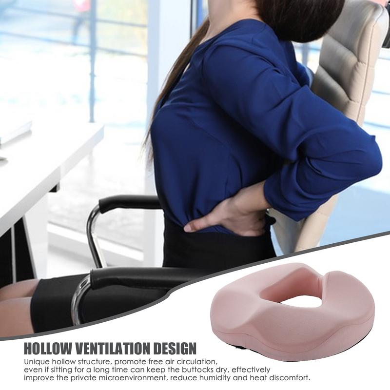 Premium Memory Foam Donut Seat Cushion – Tailbone, Hemorrhoid, Sciatica, and Bed Sore Relief for Office, Travel, or Home Use – Ergonomic Pain Relief Pillow for Sitting Comfort and Support