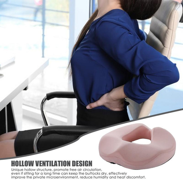 Premium Memory Foam Donut Seat Cushion – Tailbone, Hemorrhoid, Sciatica, and Bed Sore Relief for Office, Travel, or Home Use – Ergonomic Pain Relief Pillow for Sitting Comfort and Support