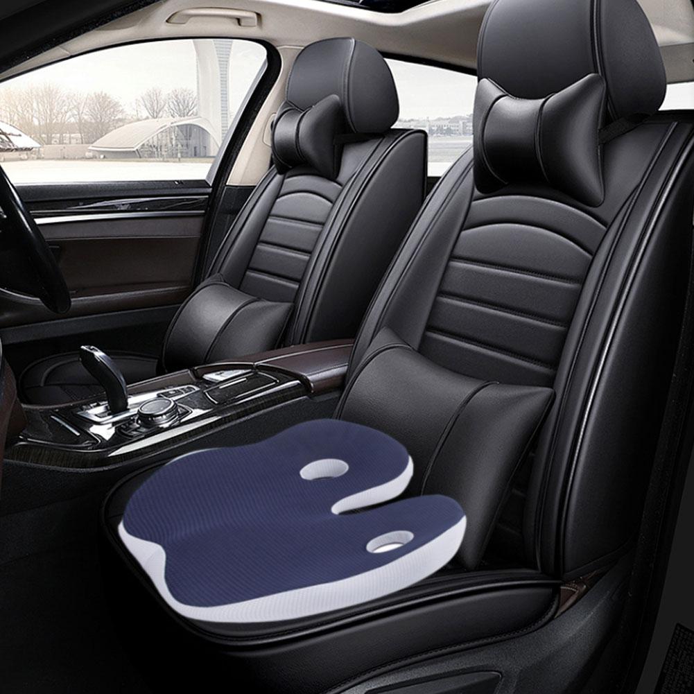 Premium Memory Foam Sit Bone Relief Cushion – Ergonomic Washable Seat Cushion for Pressure Relief, Breathable Comfort, Long Sitting for Office Workers and Drivers