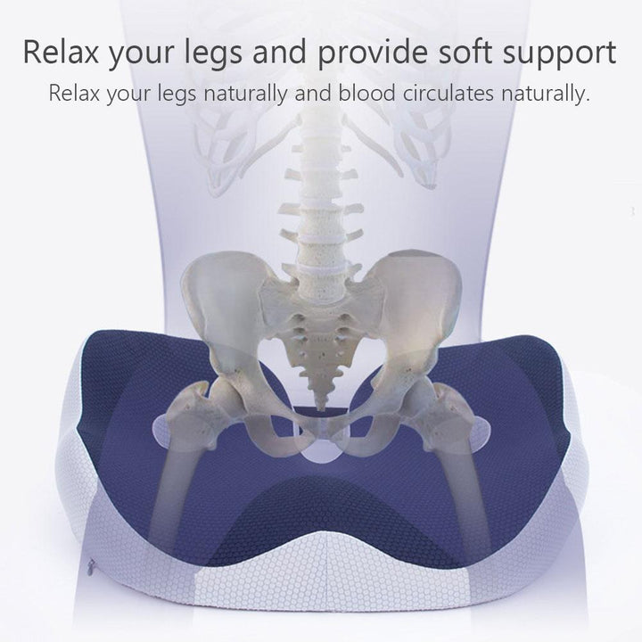 Premium Memory Foam Sit Bone Relief Cushion – Ergonomic Washable Seat Cushion for Pressure Relief, Breathable Comfort, Long Sitting for Office Workers and Drivers