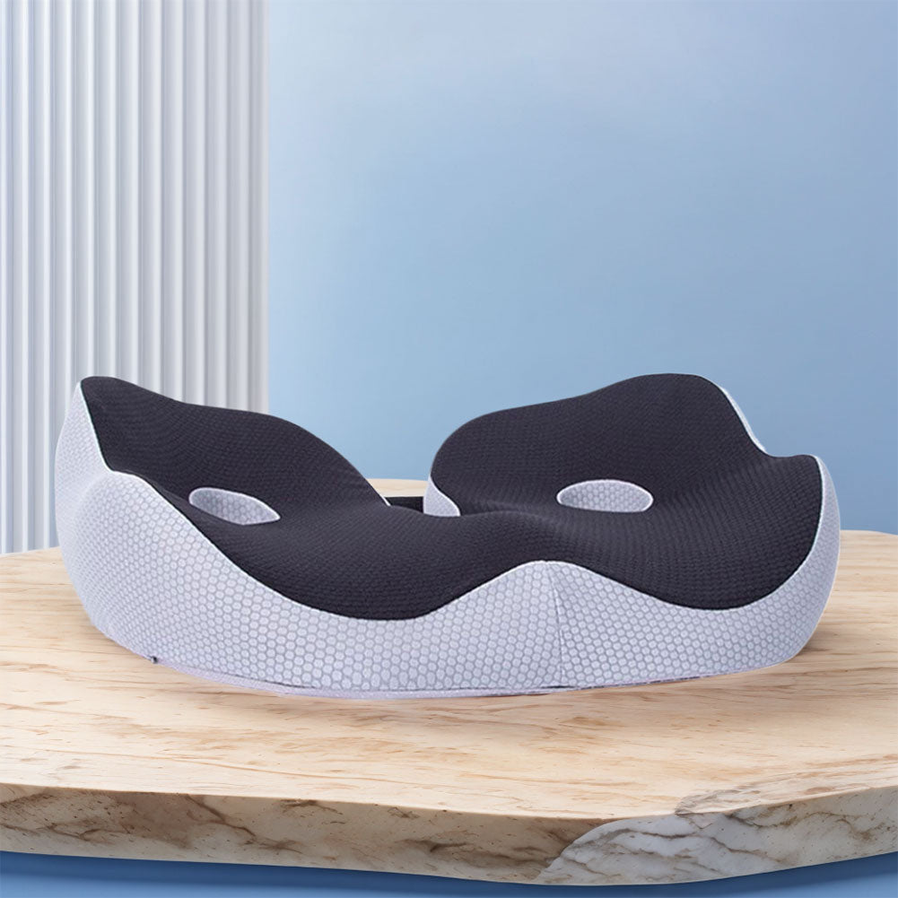 Premium Memory Foam Sit Bone Relief Cushion – Ergonomic Washable Seat Cushion for Pressure Relief, Breathable Comfort, Long Sitting for Office Workers and Drivers
