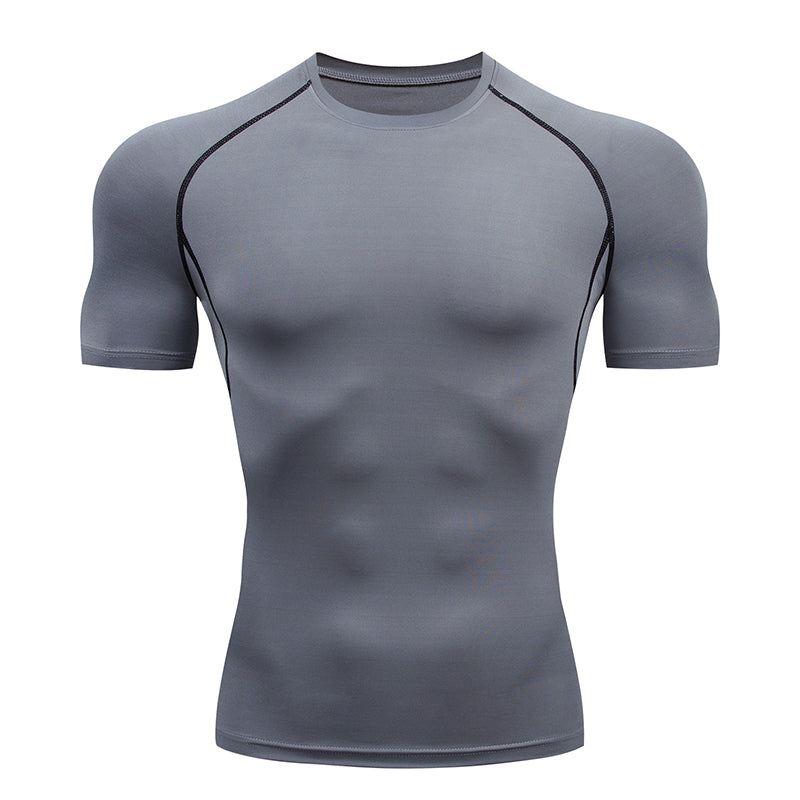 Premium Men’s Compression Sportswear Set – Quick-Dry Gym Suit, Yoga & Fitness Tracksuit, 2-Piece Workout Outfit with T-Shirt and Leggings