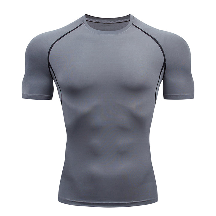Premium Men’s Compression Sportswear Set – Quick-Dry Gym Suit, Yoga & Fitness Tracksuit, 2-Piece Workout Outfit with T-Shirt and Leggings