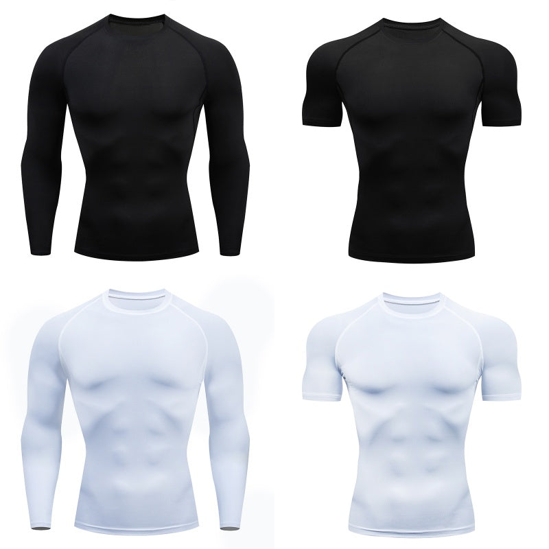 Premium Men’s Compression Sportswear Set – Quick-Dry Gym Suit, Yoga & Fitness Tracksuit, 2-Piece Workout Outfit with T-Shirt and Leggings