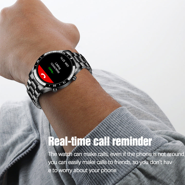 Premium Men's Smartwatch – Full Circle Touch, Bluetooth Call, IP67 Waterproof, Fitness & Health Tracking, 1.3" HD Screen, Multi-Sport Modes