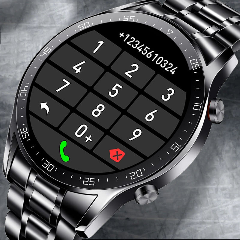 Premium Men's Smartwatch – Full Circle Touch, Bluetooth Call, IP67 Waterproof, Fitness & Health Tracking, 1.3" HD Screen, Multi-Sport Modes
