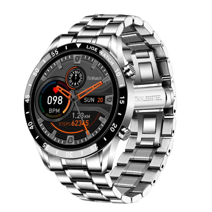 Premium Men's Smartwatch – Full Circle Touch, Bluetooth Call, IP67 Waterproof, Fitness & Health Tracking, 1.3" HD Screen, Multi-Sport Modes