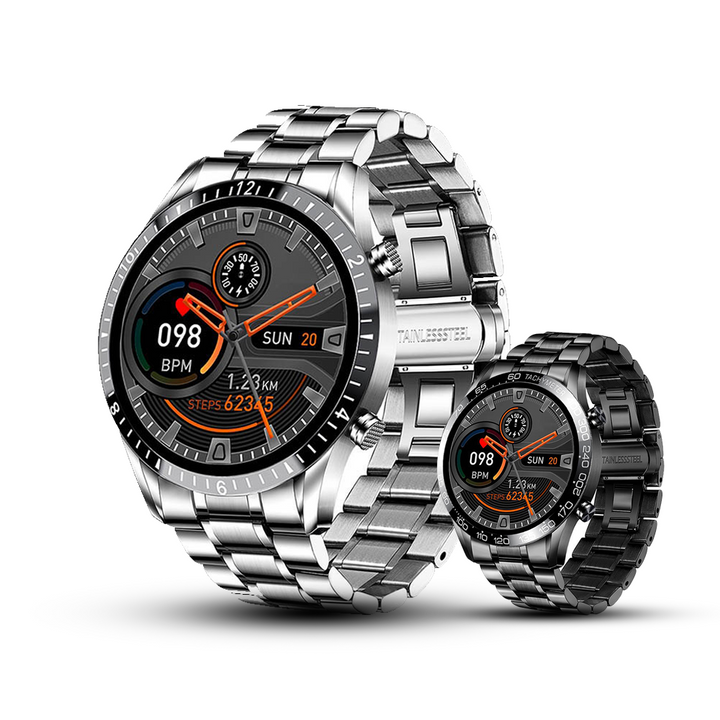 Premium Men's Smartwatch – Full Circle Touch, Bluetooth Call, IP67 Waterproof, Fitness & Health Tracking, 1.3" HD Screen, Multi-Sport Modes