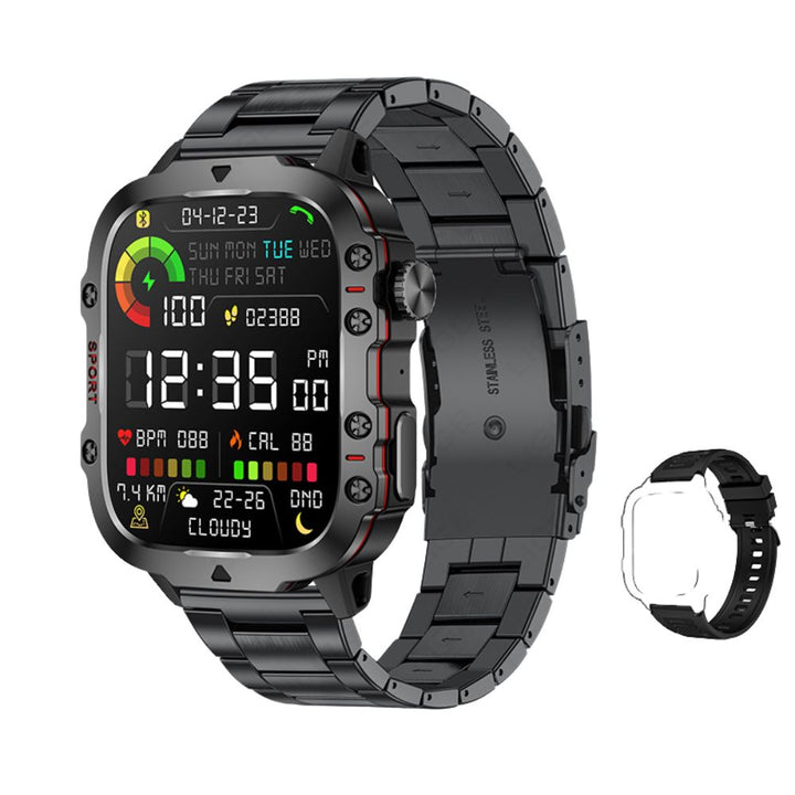 Premium Men's Smartwatch – Full Circle Touch, Bluetooth Call, IP67 Waterproof, Fitness & Health Tracking, 1.3" HD Screen, Multi-Sport Modes