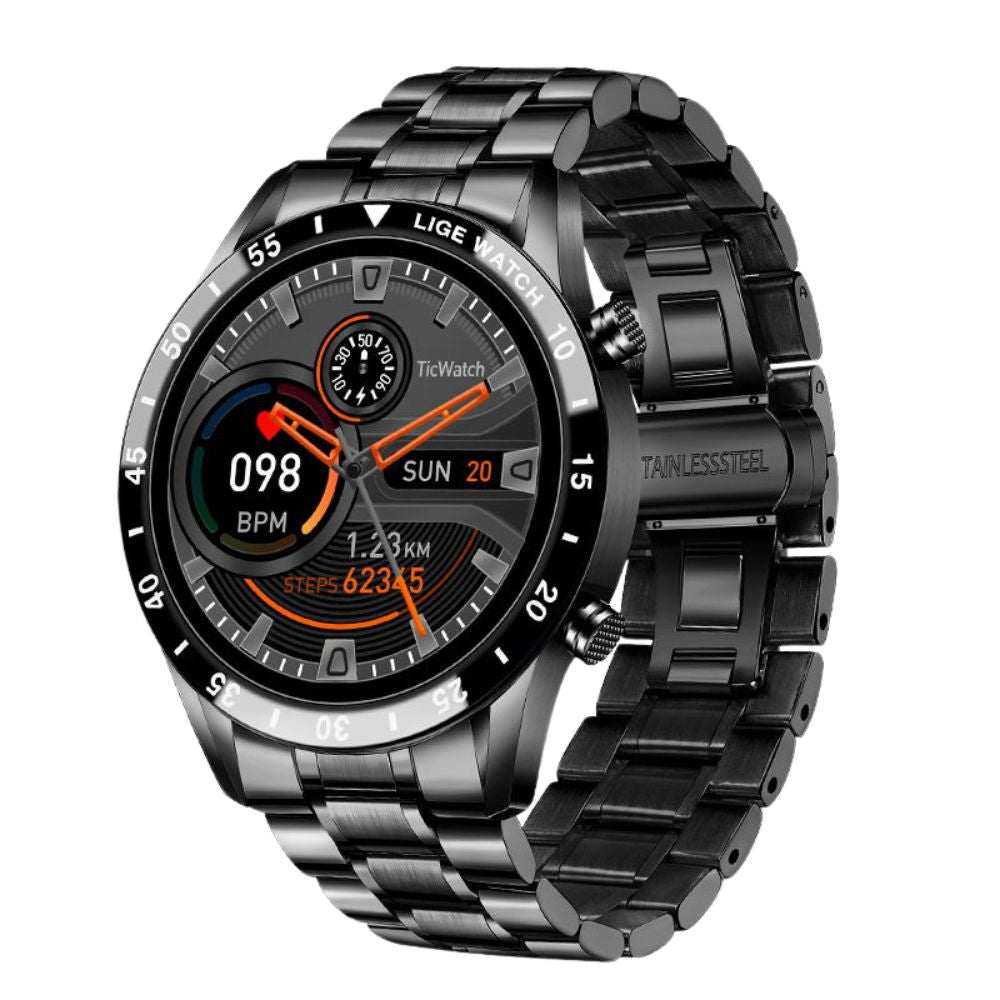 Premium Men's Smartwatch – Full Circle Touch, Bluetooth Call, IP67 Waterproof, Fitness & Health Tracking, 1.3" HD Screen, Multi-Sport Modes
