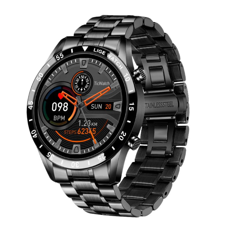 Premium Men's Smartwatch – Full Circle Touch, Bluetooth Call, IP67 Waterproof, Fitness & Health Tracking, 1.3" HD Screen, Multi-Sport Modes