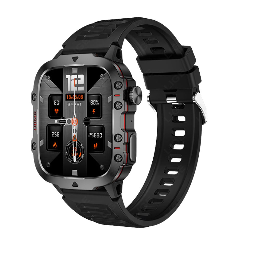Premium Men's Smartwatch – Full Circle Touch, Bluetooth Call, IP67 Waterproof, Fitness & Health Tracking, 1.3" HD Screen, Multi-Sport Modes
