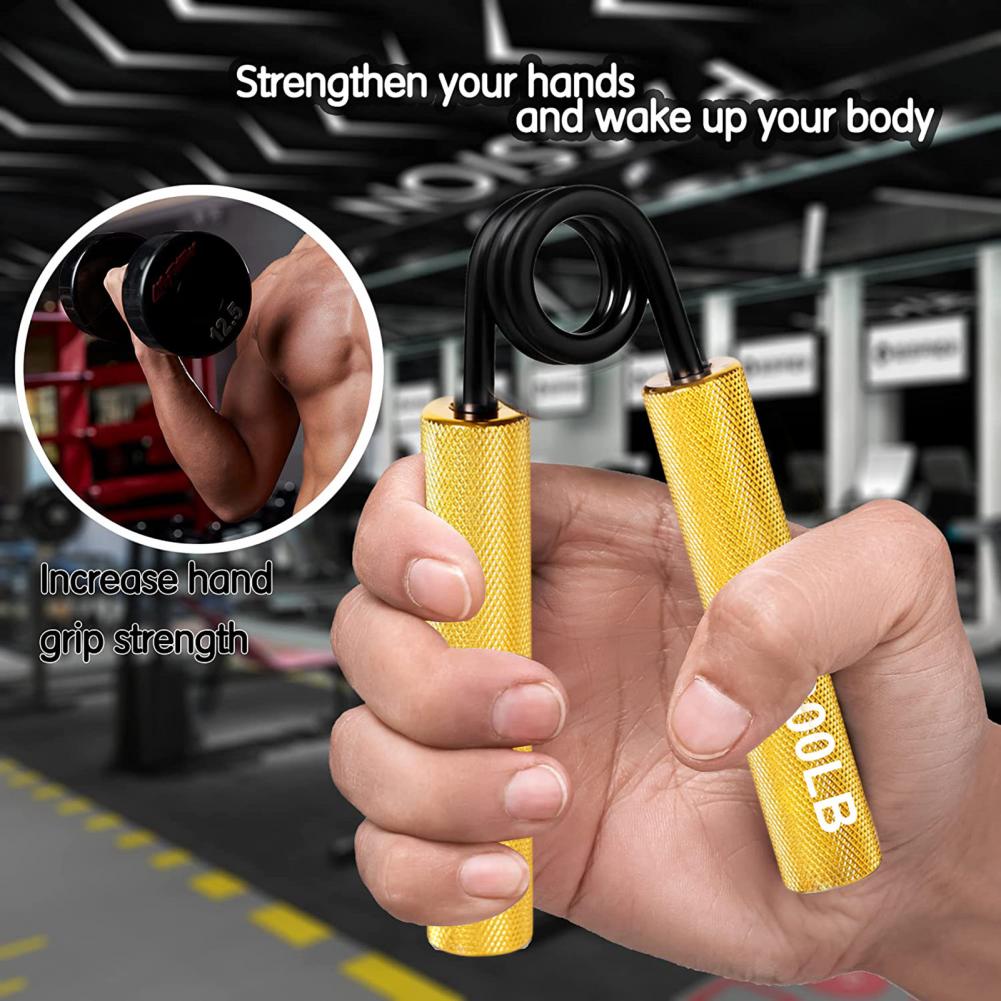 Premium Metal Hand Gripper – 50LB-350LB Adjustable Finger Exerciser for Grip Strength, Muscle Arms Trainer, Wrist Recovery Gym Equipment