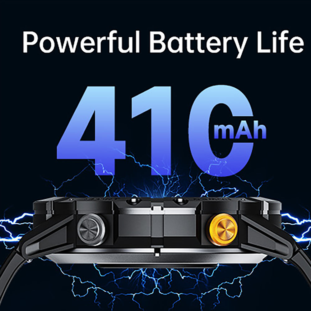 Premium Military Smart Watch for Men, Bluetooth Call, 5ATM Waterproof, Fitness Tracker, 20 Sports Modes, Heart Rate & Blood Oxygen Monitor, 1.32" HD Display, Long Battery Life, Compatible with iPhone & Android