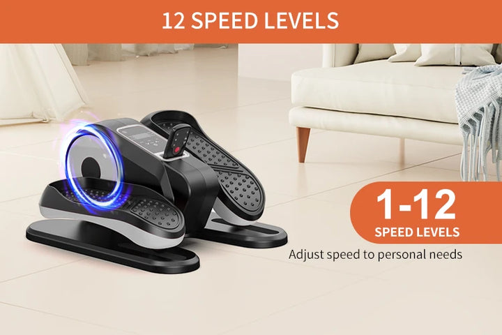 Premium Mini Electric Elliptical Stepper – Portable Home Pedal Exerciser for Cardio Training, Compact Stair Stepper for Indoor Use