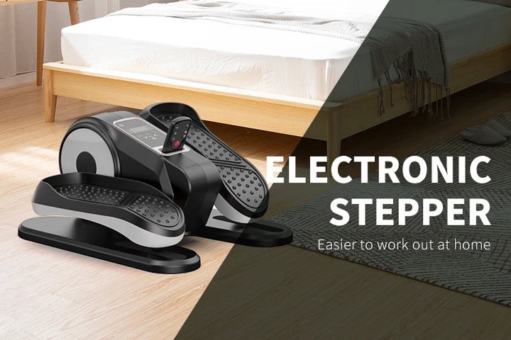 Premium Mini Electric Elliptical Stepper – Portable Home Pedal Exerciser for Cardio Training, Compact Stair Stepper for Indoor Use
