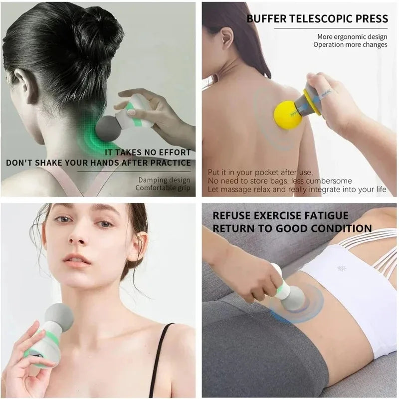 Premium Mini Massage Gun – Portable Deep Tissue Percussion Muscle Massager with 6 Speed Modes